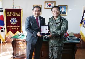 아라우부대 이철원 부대장 지구본부방문